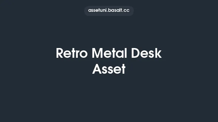 Retro Metal Desk Asset Thumbnail