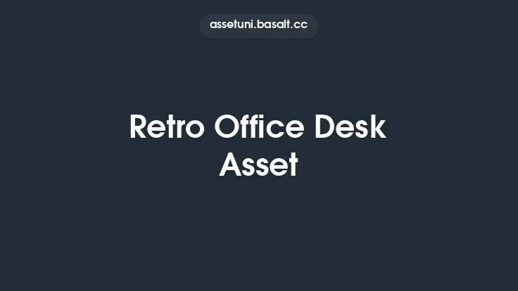 Retro Office Desk Asset Thumbnail