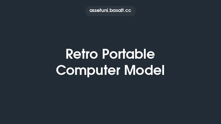 Retro Portable Computer Model Thumbnail
