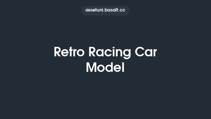 Retro Racing Car Model Thumbnail