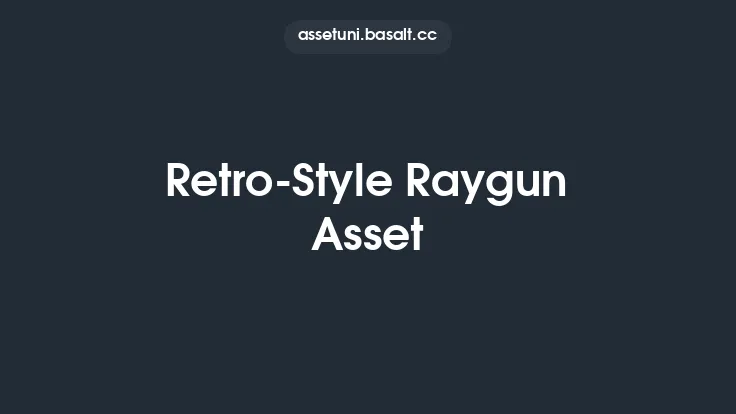 Retro-Style Raygun Asset Thumbnail