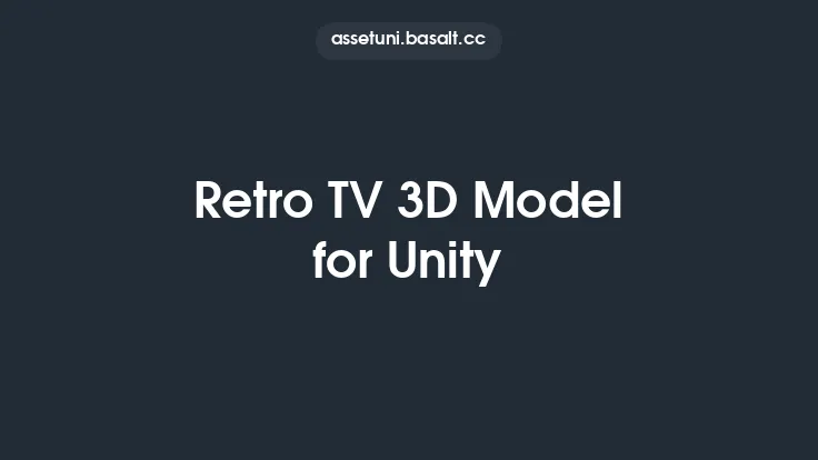 Retro TV 3D Model for Unity Thumbnail