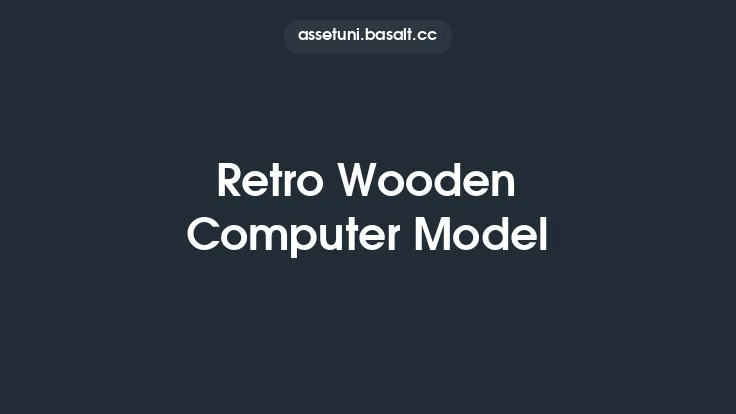 Retro Wooden Computer Model Thumbnail