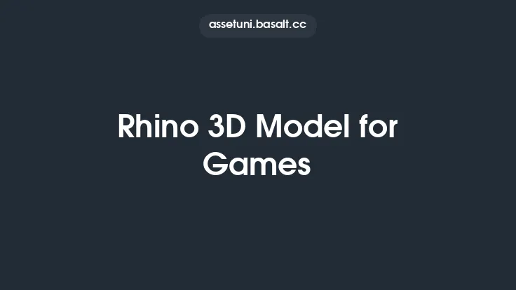 Rhino 3D Model for Games Thumbnail