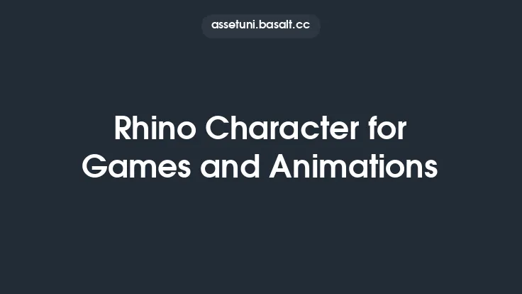 Rhino Character for Games and Animations Thumbnail