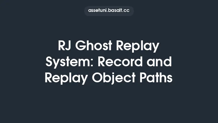 RJ Ghost Replay System: Record and Replay Object Paths Thumbnail