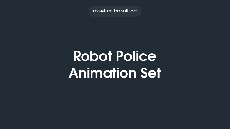 Robot Police Animation Set Thumbnail