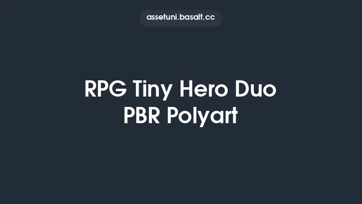 RPG Tiny Hero Duo PBR Polyart Thumbnail