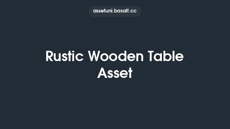 Rustic Wooden Table Asset Thumbnail
