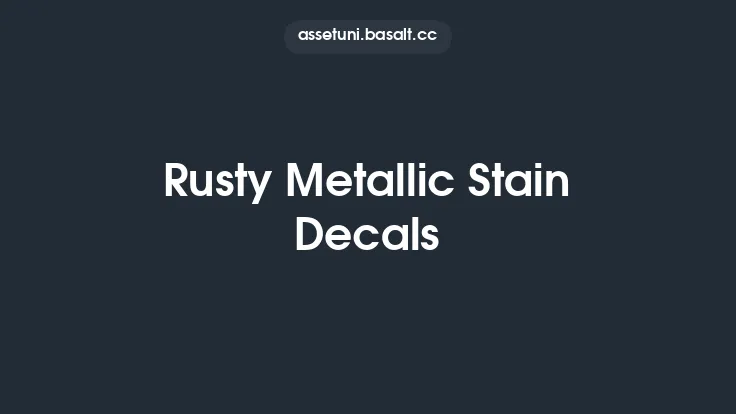 Rusty Metallic Stain Decals Thumbnail