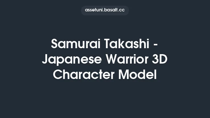 Samurai Takashi - Japanese Warrior 3D Character Model Thumbnail