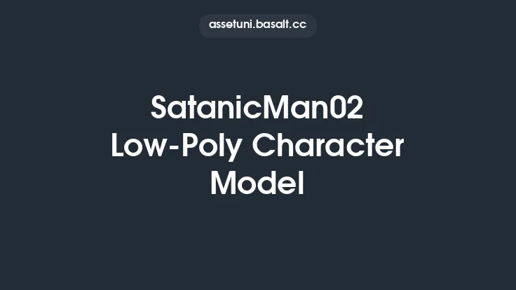 SatanicMan02 Low-Poly Character Model Thumbnail