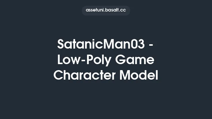 SatanicMan03 - Low-Poly Game Character Model Thumbnail