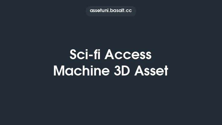 Sci-fi Access Machine 3D Asset Thumbnail