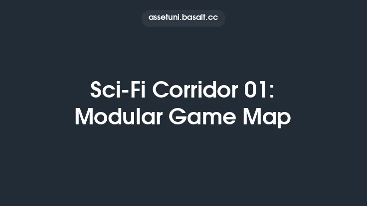 Sci-Fi Corridor 01: Modular Game Map Thumbnail