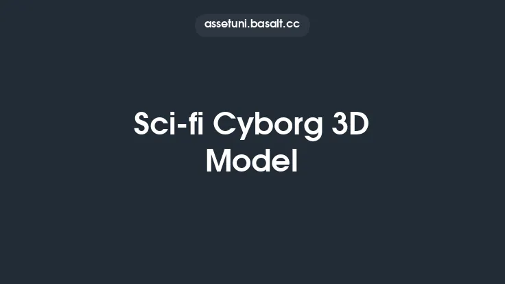 Sci-fi Cyborg 3D Model Thumbnail