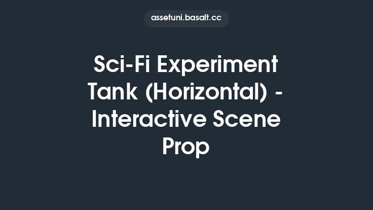 Sci-Fi Experiment Tank (Horizontal) - Interactive Scene Prop Thumbnail