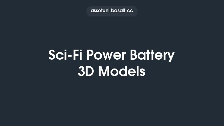 Sci-Fi Power Battery 3D Models Thumbnail