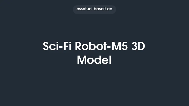 Sci-Fi Robot-M5 3D Model Thumbnail