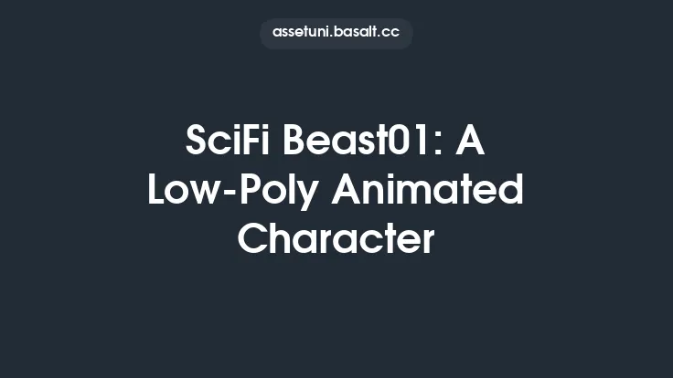 SciFi Beast01: A Low-Poly Animated Character Thumbnail