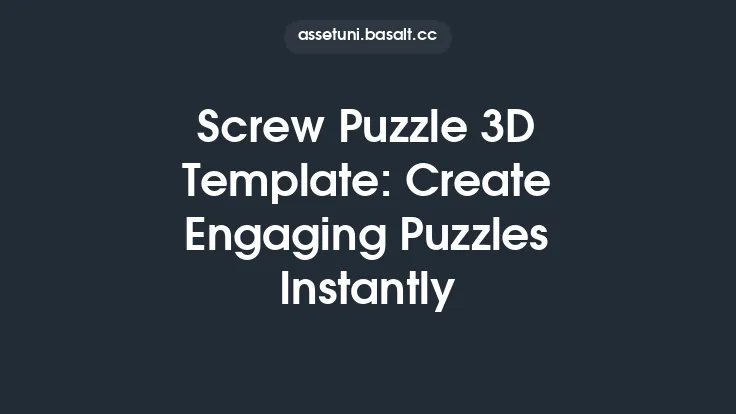 Screw Puzzle 3D Template: Create Engaging Puzzles Instantly Thumbnail