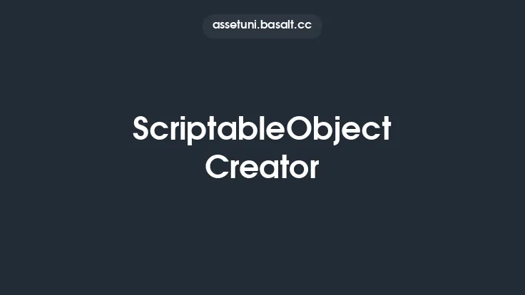 ScriptableObject Creator Thumbnail