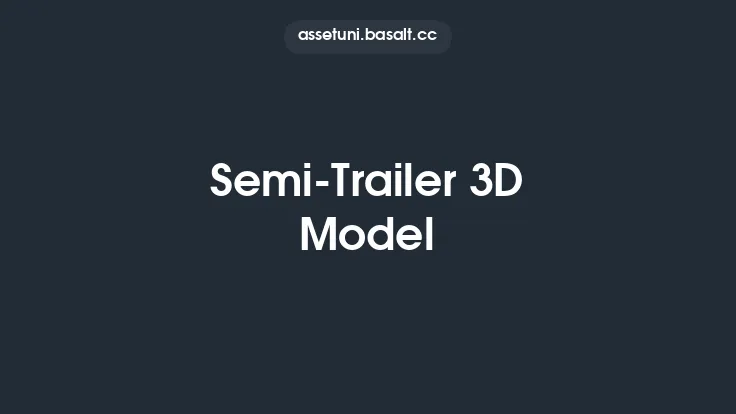 Semi-Trailer 3D Model Thumbnail
