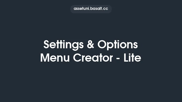 Settings & Options Menu Creator - Lite Thumbnail