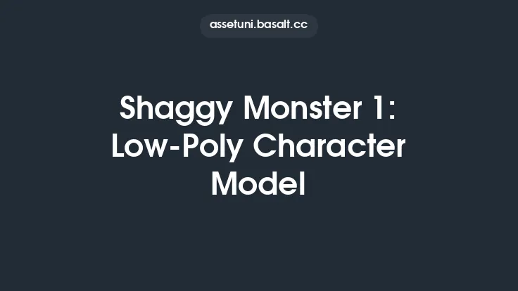 Shaggy Monster 1: Low-Poly Character Model Thumbnail