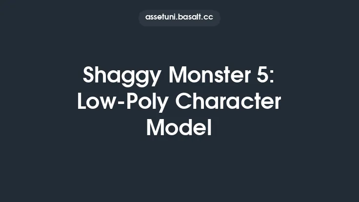 Shaggy Monster 5: Low-Poly Character Model Thumbnail