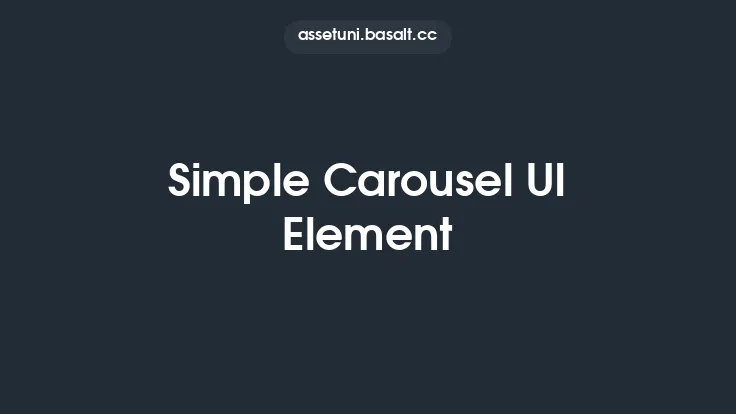 Simple Carousel UI Element Thumbnail