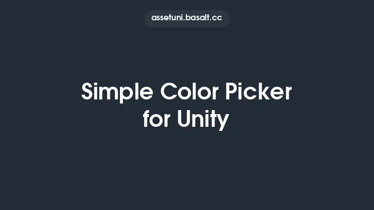 Simple Color Picker for Unity Thumbnail