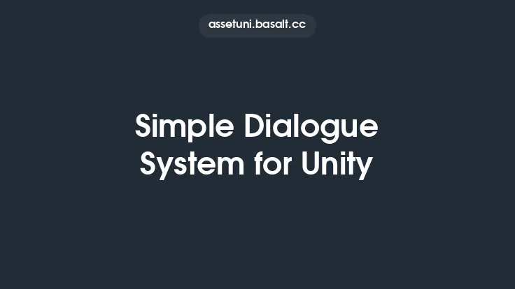 Simple Dialogue System for Unity Thumbnail
