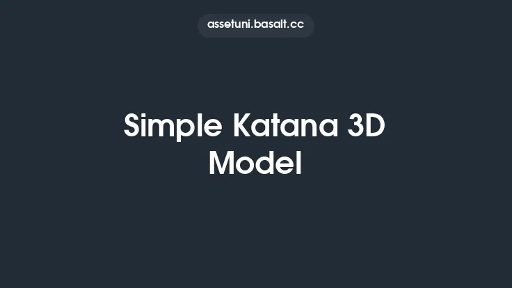 Simple Katana 3D Model Thumbnail