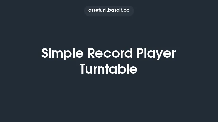 Simple Record Player Turntable Thumbnail