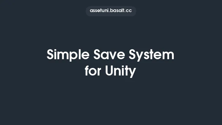 Simple Save System for Unity Thumbnail