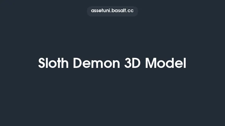 Sloth Demon 3D Model Thumbnail