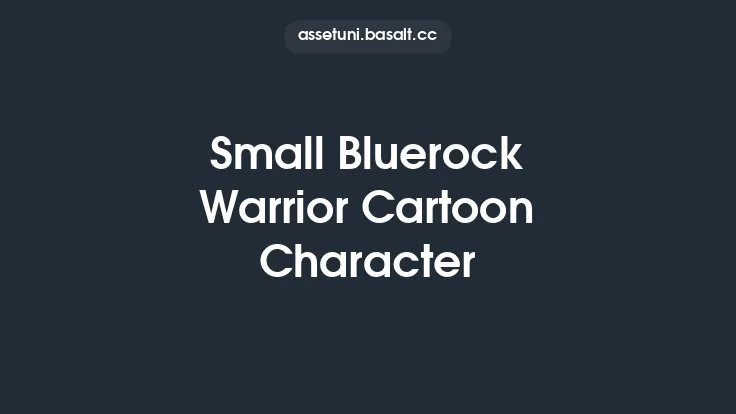 Small Bluerock Warrior Cartoon Character Thumbnail
