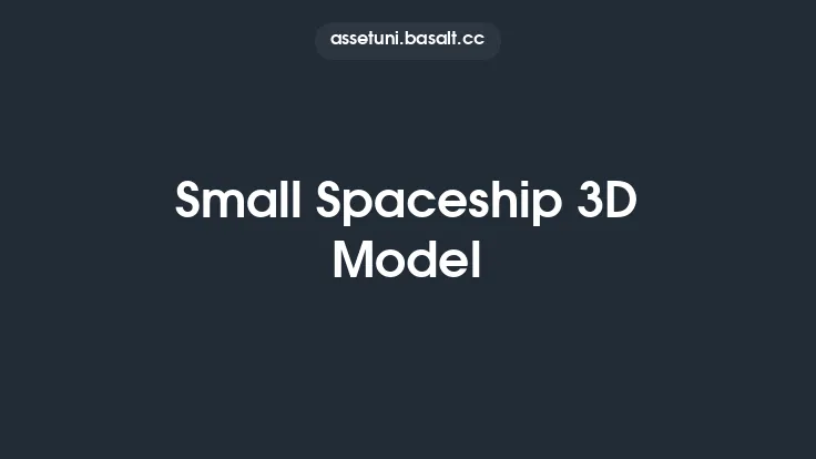 Small Spaceship 3D Model Thumbnail
