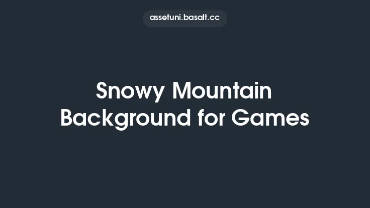 Snowy Mountain Background for Games Thumbnail