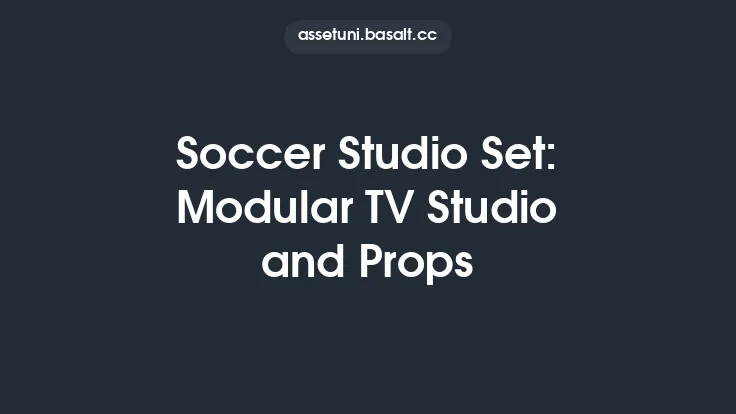 Soccer Studio Set: Modular TV Studio and Props Thumbnail