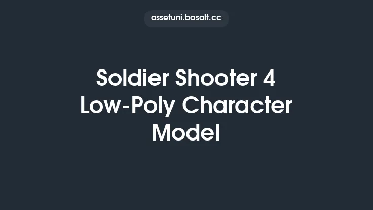 Soldier Shooter 4 Low-Poly Character Model Thumbnail