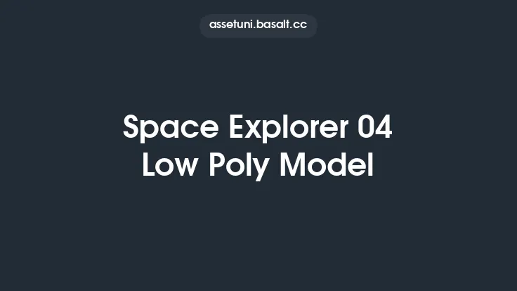 Space Explorer 04 Low Poly Model Thumbnail