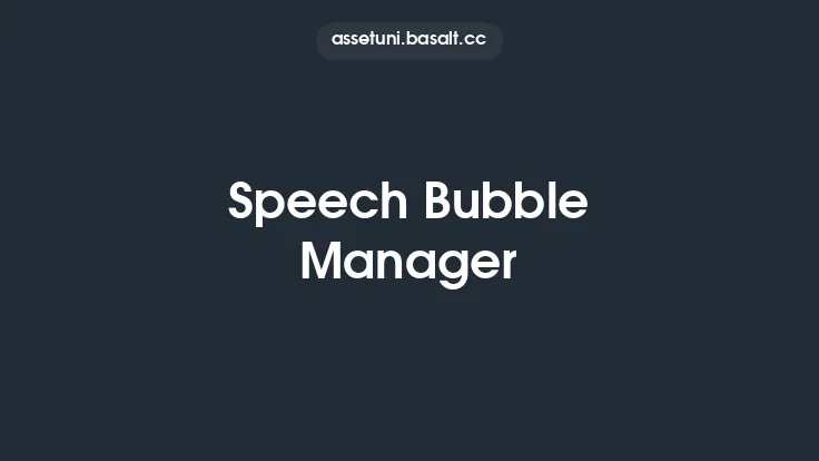 Speech Bubble Manager Thumbnail