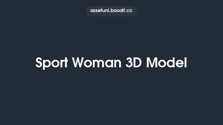 Sport Woman 3D Model Thumbnail