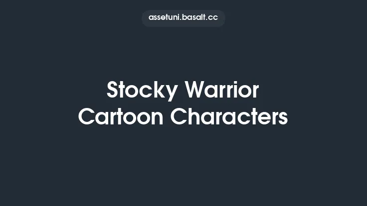 Stocky Warrior Cartoon Characters Thumbnail