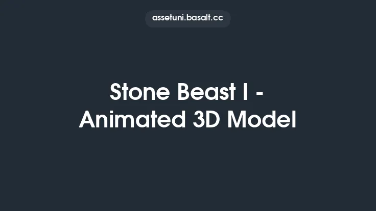 Stone Beast I - Animated 3D Model Thumbnail