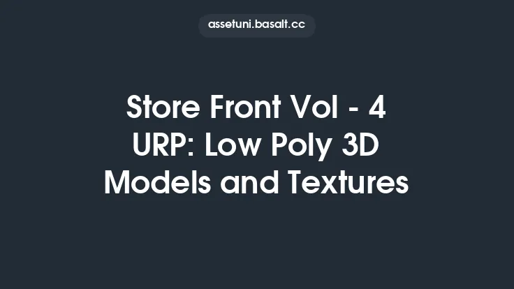 Store Front Vol - 4 URP: Low Poly 3D Models and Textures Thumbnail