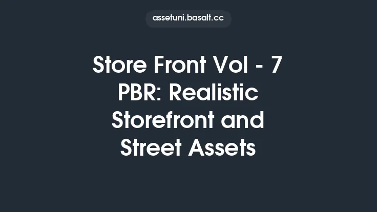 Store Front Vol - 7 PBR: Realistic Storefront and Street Assets Thumbnail