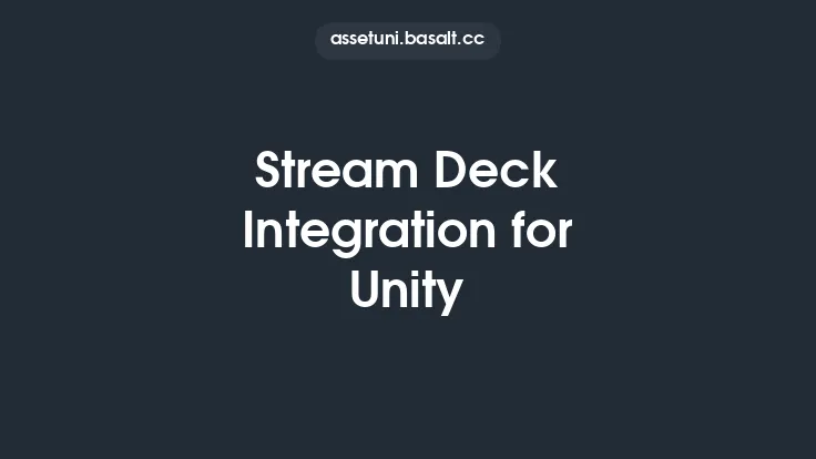 Stream Deck Integration for Unity Thumbnail